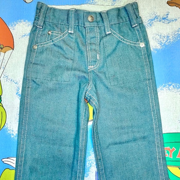Vintage 70s green Toughskins kids jeans 🌀 - Picture 6 of 9